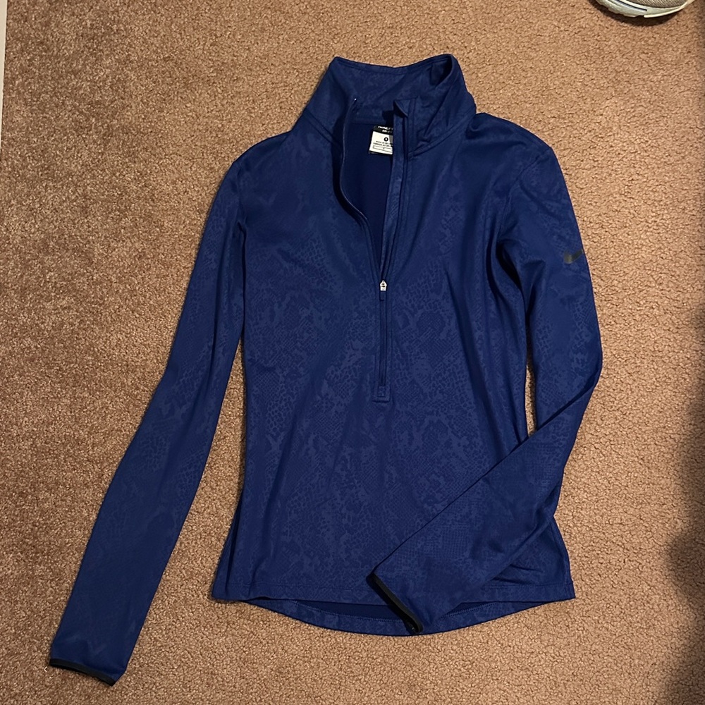 Nike Pro Dri-FIT Navy Quarter-Zip Top